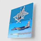 HORLOGE CARRÉE F-15C EAGLE (Angle)