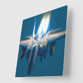 HORLOGE CARRÉE F-15E GRÈVE EAGLE (Angle)