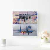 HORLOGE CARRÉE F-15E GRÈVE EAGLE (Maison)