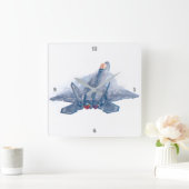 HORLOGE CARRÉE F-22 RAPTEUR (Maison)