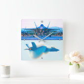 HORLOGE CARRÉE F-35A ÉCLAIRAGE II (Maison)