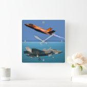 HORLOGE CARRÉE F-35B ÉCLAIRAGE II (Maison)