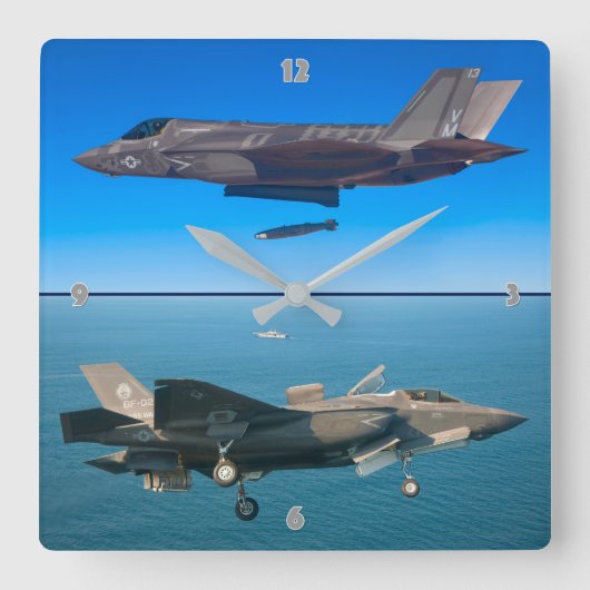 HORLOGE CARRÉE F-35B LIGHTNING II (Recto)