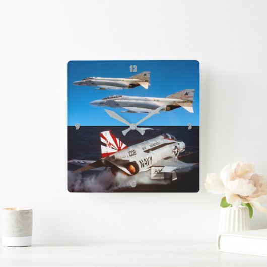 HORLOGE CARRÉE F-4 PHANTOM (Maison)