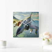 HORLOGE CARRÉE F-4 PHANTOM (Maison)