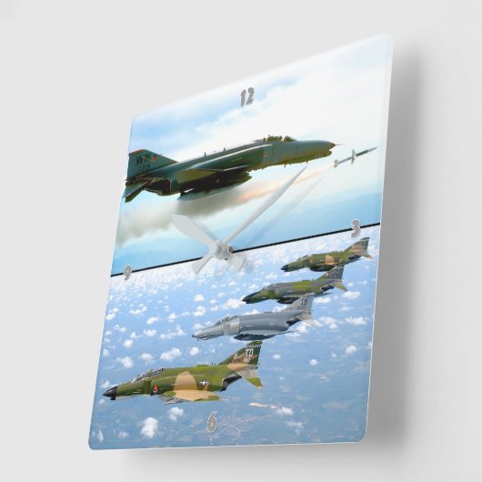 HORLOGE CARRÉE F-4 PHANTOM (Angle)