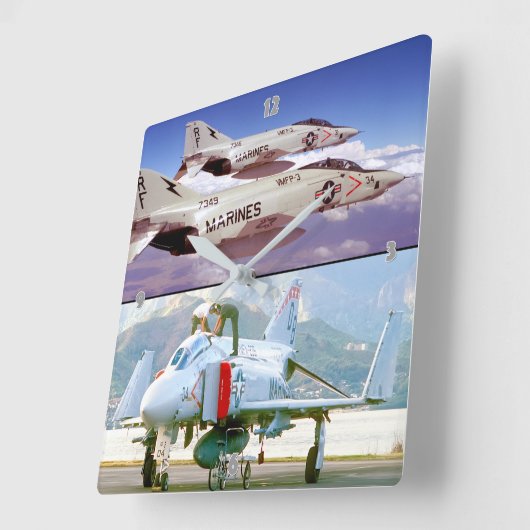 HORLOGE CARRÉE F-4 PHANTOM (Angle)