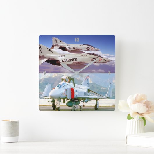 HORLOGE CARRÉE F-4 PHANTOM (Maison)