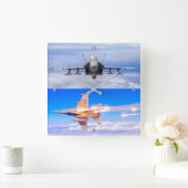 HORLOGE CARRÉE F/A-18C HORNET APTERBURNER (Maison)