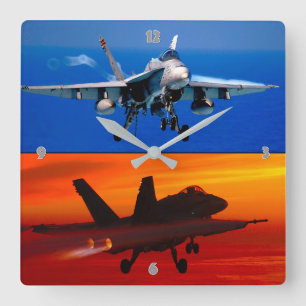 HORLOGE CARRÉE F/A-18C HORNET APTERBURNER