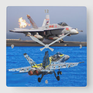 HORLOGE CARRÉE F/A-18C HORNET APTERBURNER