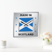 Horloge Carrée Fabriqué En Écosse (Maison)