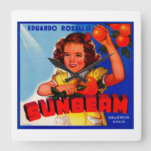 Horloge Carrée Faisceau