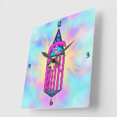 Horloge Carrée Faith Steeple Square Wall Clock (Angle)