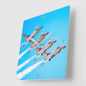 HORLOGE CARRÉE FALCON DE COMBAT F-16C (Angle)