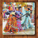 Horloge Carrée Family Mexican Festival Dancers 2549<br><div class="desc">Peinture Collection "Ceviche Mexican Festival Dancers 2549" Il est temps de montrer avec une horloge murale carré personnalisée. Imprimé de façon dynamique avec l'affichage de haute qualité du design. Commandez cette horloge murale carré personnalisée pour votre maison ou offrez-en un cadeau à vos amis et votre famille. Personnalisez la page...</div>