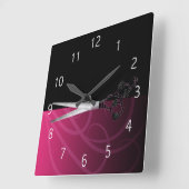 Horloge Carrée Fancy hair salon clock (Angle)