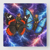 Horloge Carrée Fantasy Square wall clock (Recto)