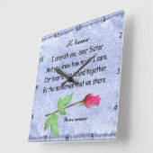 HORLOGE CARRÉE FANTÔMES PERSONNELS (Angle)