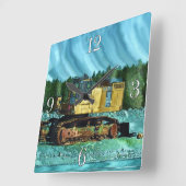 Horloge Carrée Farm Machinery (Angle)