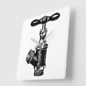 Horloge Carrée Faucet (Angle)