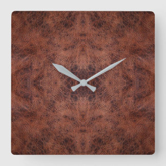 Horloge Carrée Faux leather #1