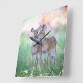 Horloge Carrée Fawns (Angle)