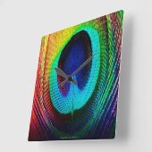 Horloge Carrée Feather (Angle)