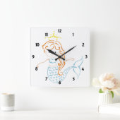 Horloge Carrée Fée de siraid (Maison)