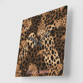 Horloge Carrée Feline Freckles (Angle)