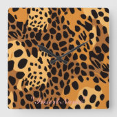 Horloge Carrée Feline Freckles (Recto)