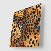 Horloge Carrée Feline Freckles (Angle)