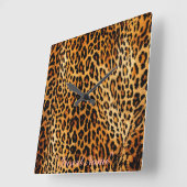 Horloge Carrée Feline Freckles (Angle)