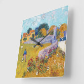 Horloge Carrée Ferme en Provence, Van Gogh (Angle)