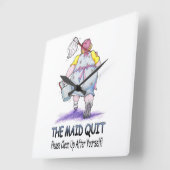 Horloge Carrée Fermer la servante (Angle)