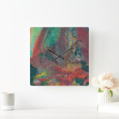 Horloge Carrée Fermez un Jasper de Noël (Maison)