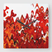 HORLOGE CARRÉE FEUILLE (Recto)