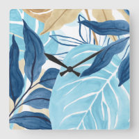 Feuilles de la Jungle Bleue