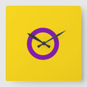HORLOGE CARRÉE FIERTE INTERSEXUÉE