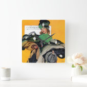 Horloge Carrée Fille Hatcheck (Maison)