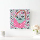 Horloge Carrée Filles et sacs à main (Maison)