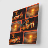 Horloge Carrée Film Movie Collage (Angle)