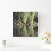 Horloge Carrée Fils Reflétés Dans La Rivière (Maison)