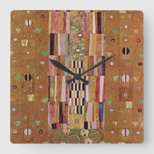 Horloge Carrée Fin de mur, frise Stoclet de Gustav Klimt