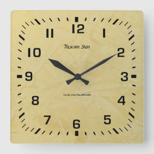 Horloge Carrée Finition Fausse Soleil Toscan 2.0