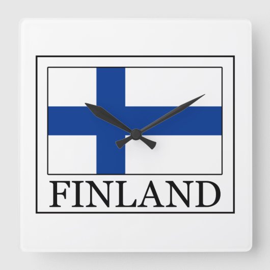 Horloge Carrée Finland wall clock (Recto)