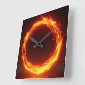 Horloge Carrée fire ring (Angle)