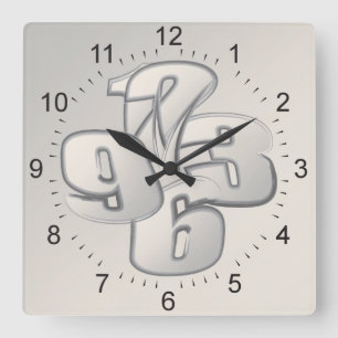 Horloge Carrée Five minutes back