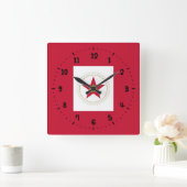 Horloge Carrée Flag of Birmingham, Square Wall Clock (Maison)