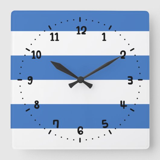 Horloge Carrée Flag of Tallinn, Estonia Square Wall Clock (Recto)